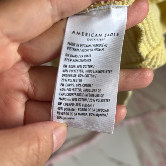 American Eagle Outfitters Cream Hooded Sweater - Picture 4 of 4